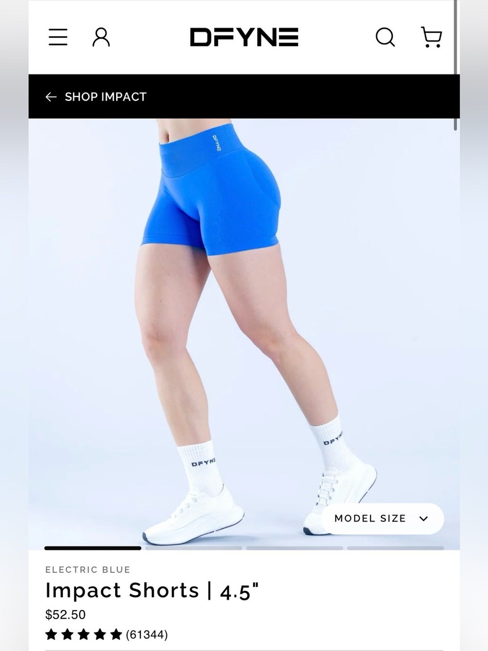 Dfyne - Impact Shorts — Electric Blue